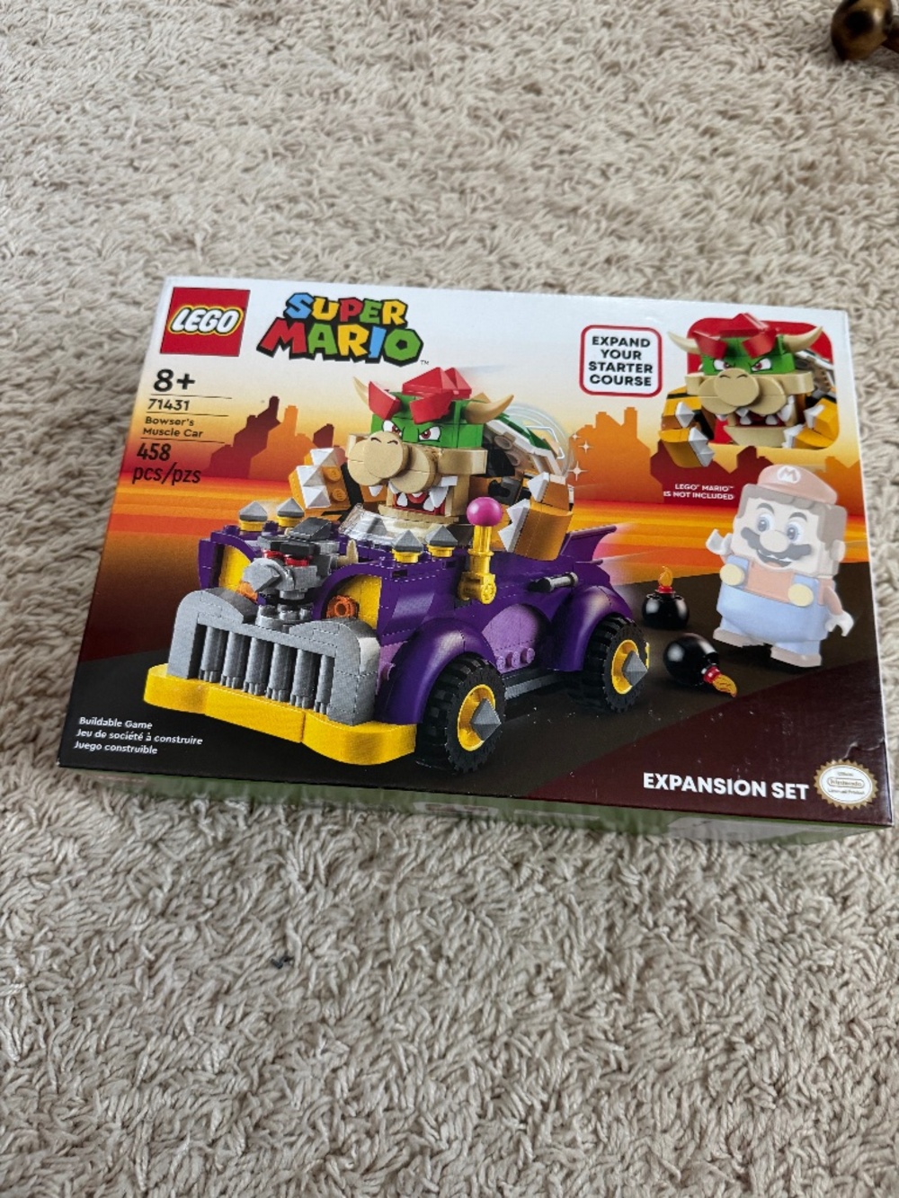 Super Mario Bowsers Car Lego set